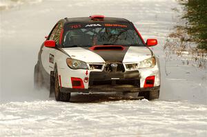 Jason Cook / Maggie Tu Subaru WRX on SS2.