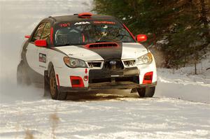 Jason Cook / Maggie Tu Subaru WRX on SS2.