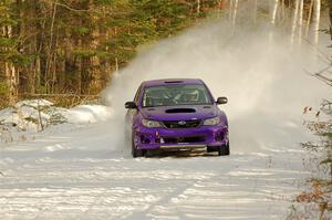 Silas Himes / Charlotte Himes Subaru WRX STi on SS2.