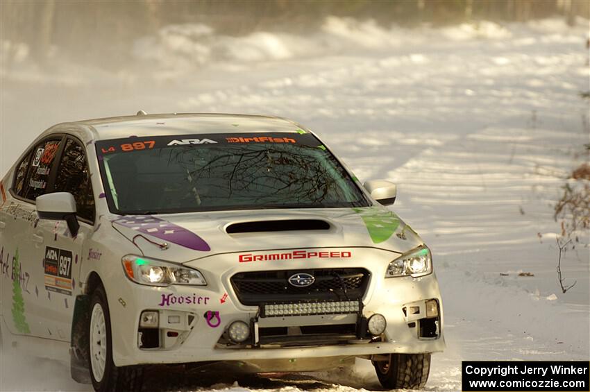 Jamey Randall / Geoff Youngdahl Subaru WRX on SS2.