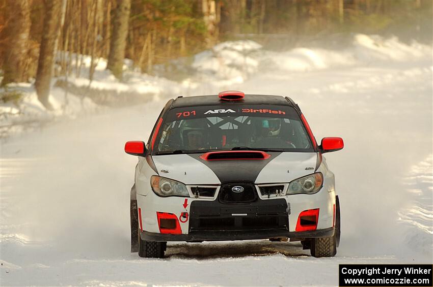 Jason Cook / Maggie Tu Subaru WRX on SS2.