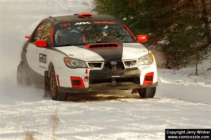 Jason Cook / Maggie Tu Subaru WRX on SS2.