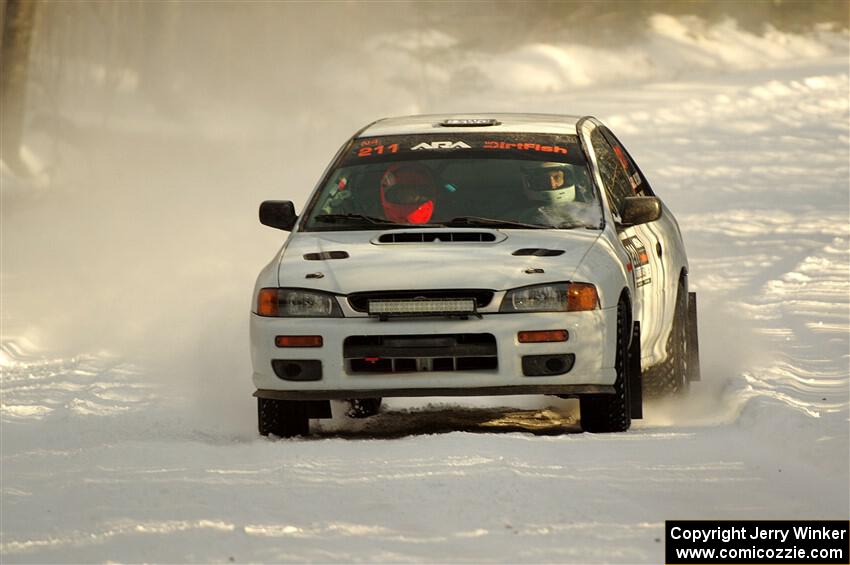 Jack Nelson / Jessica Nelson Subaru Impreza on SS2.