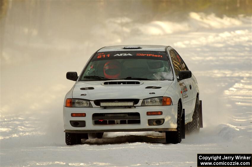 Jack Nelson / Jessica Nelson Subaru Impreza on SS2.