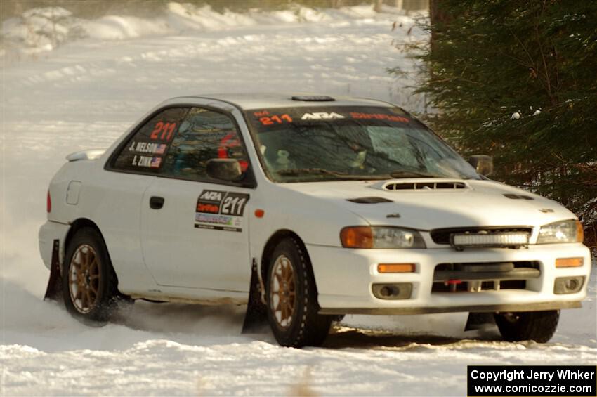 Jack Nelson / Jessica Nelson Subaru Impreza on SS2.