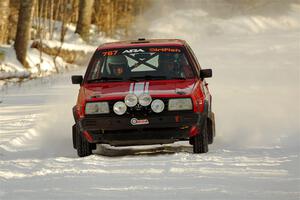 Nino Ortega / Neil CarlinSchauer VW GTI on SS2.