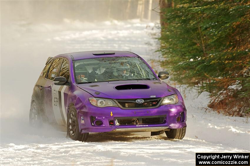 Silas Himes / Charlotte Himes Subaru WRX STi on SS2.