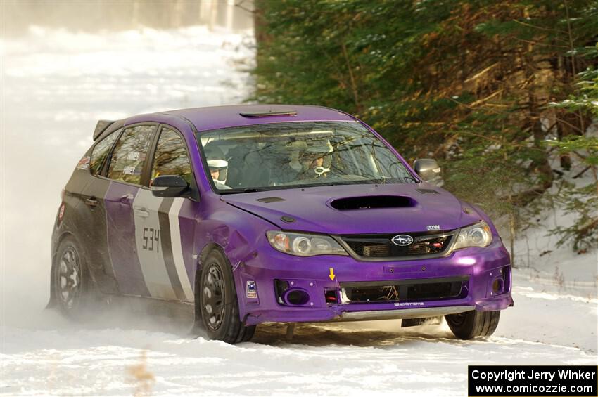 Silas Himes / Charlotte Himes Subaru WRX STi on SS2.