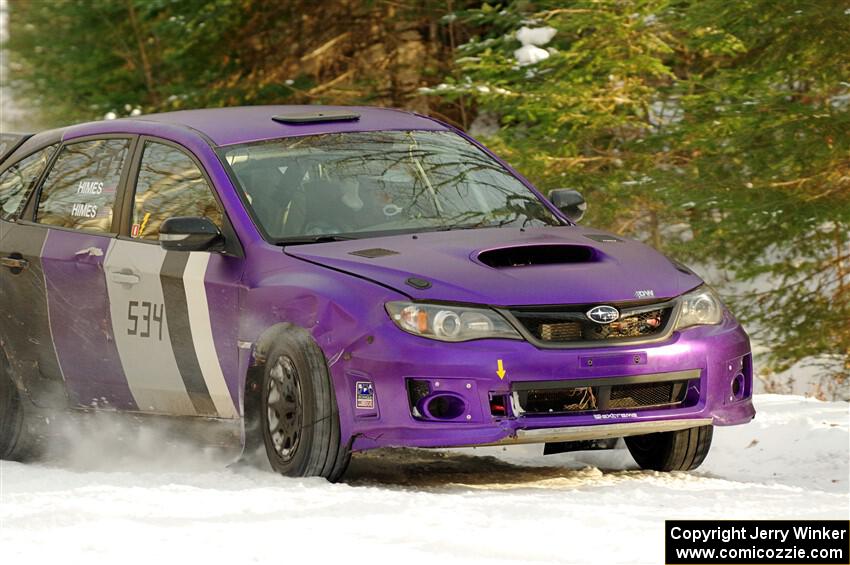 Silas Himes / Charlotte Himes Subaru WRX STi on SS2.