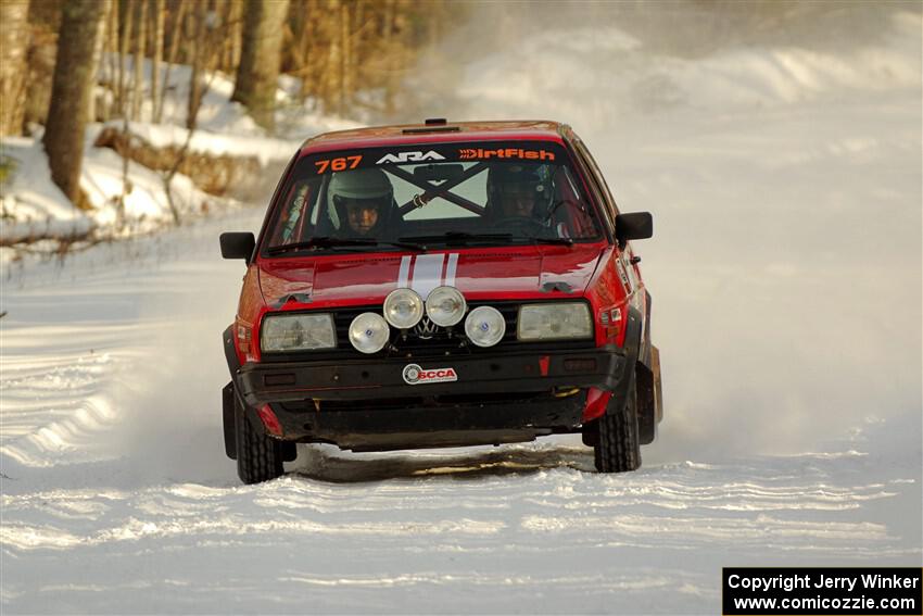 Nino Ortega / Neil CarlinSchauer VW GTI on SS2.