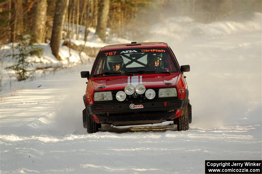 Nino Ortega / Neil CarlinSchauer VW GTI on SS2.