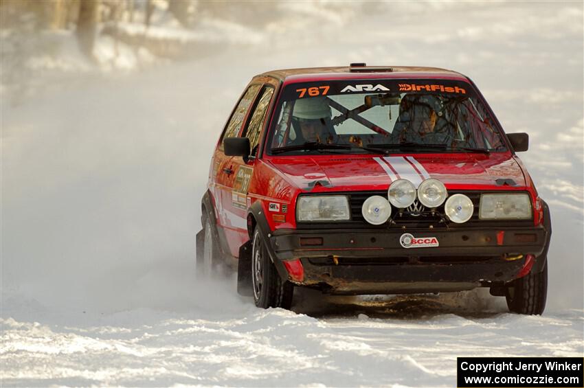 Nino Ortega / Neil CarlinSchauer VW GTI on SS2.