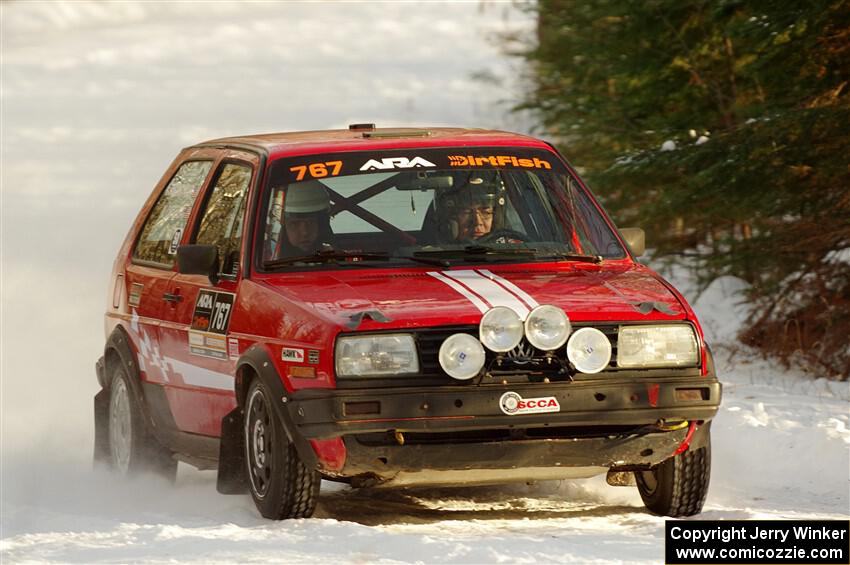 Nino Ortega / Neil CarlinSchauer VW GTI on SS2.