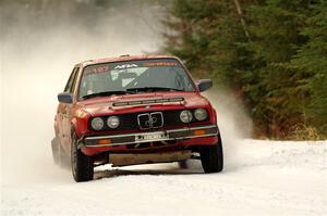 Levi Johnson / Josh Nykanen BMW 325e on SS3.