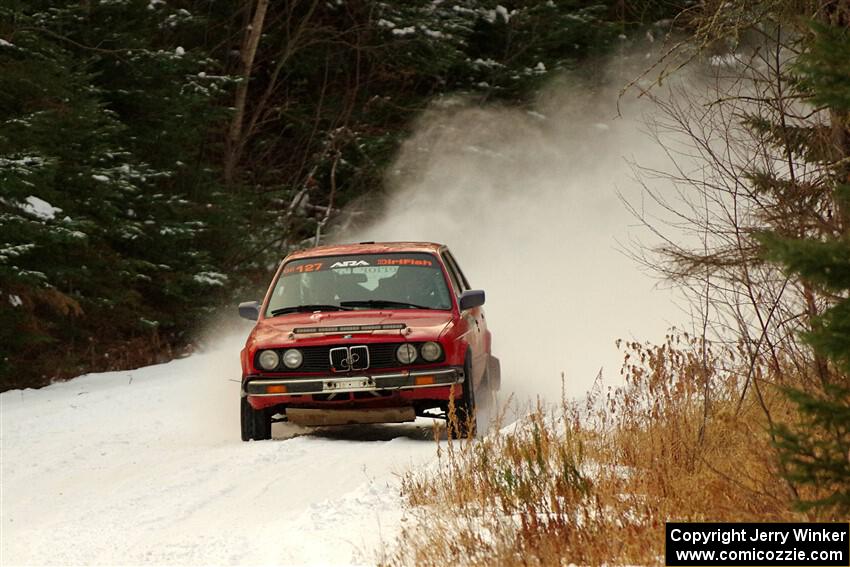 Levi Johnson / Josh Nykanen BMW 325e on SS3.