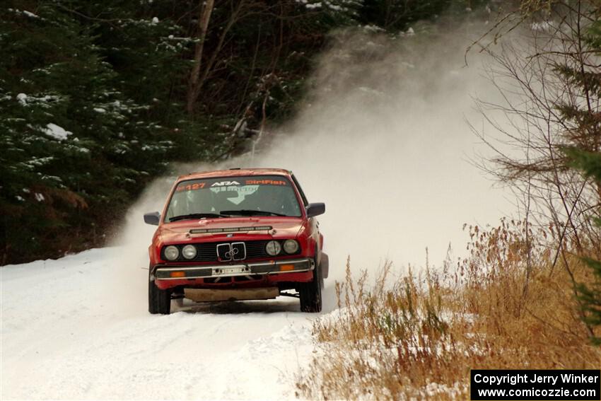 Levi Johnson / Josh Nykanen BMW 325e on SS3.