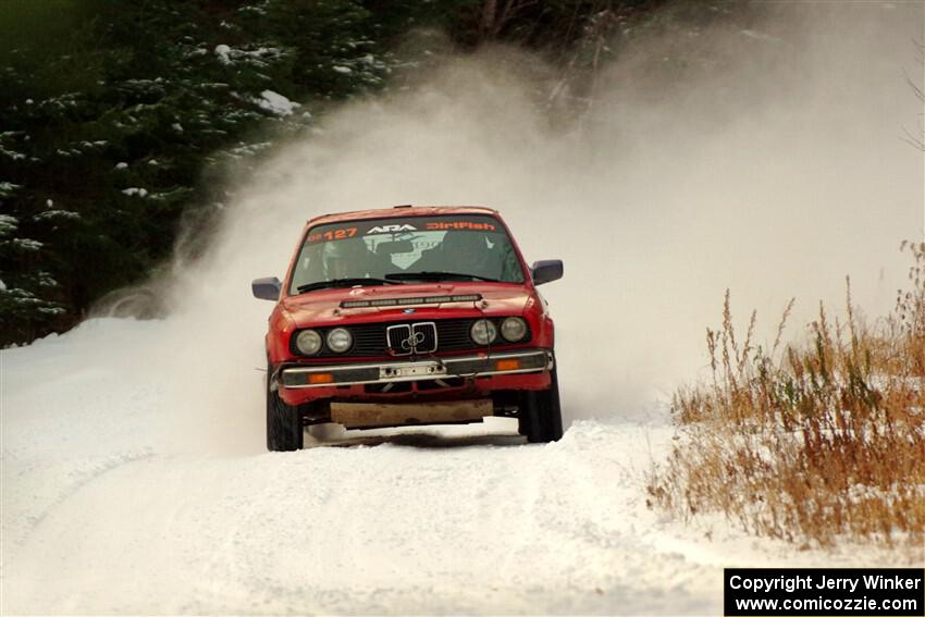 Levi Johnson / Josh Nykanen BMW 325e on SS3.