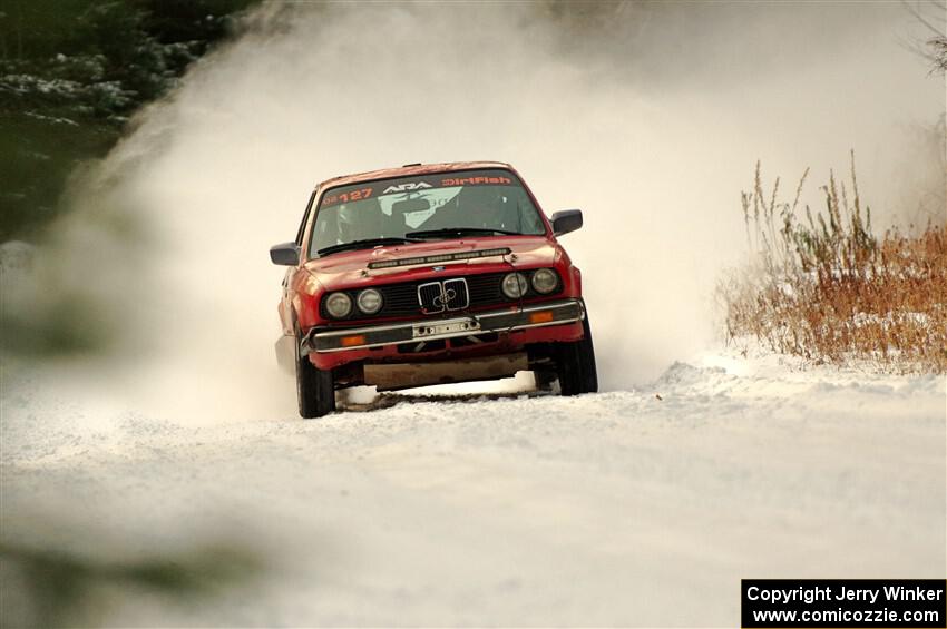 Levi Johnson / Josh Nykanen BMW 325e on SS3.