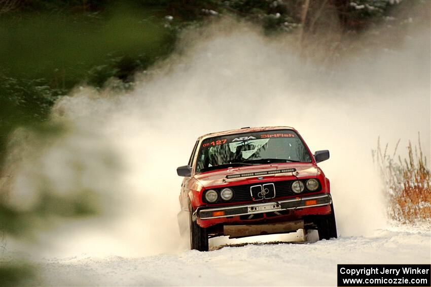 Levi Johnson / Josh Nykanen BMW 325e on SS3.