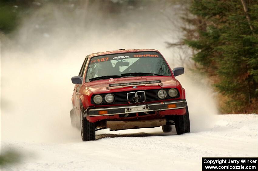 Levi Johnson / Josh Nykanen BMW 325e on SS3.