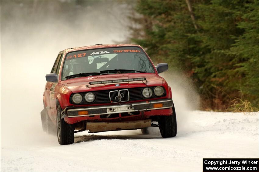 Levi Johnson / Josh Nykanen BMW 325e on SS3.