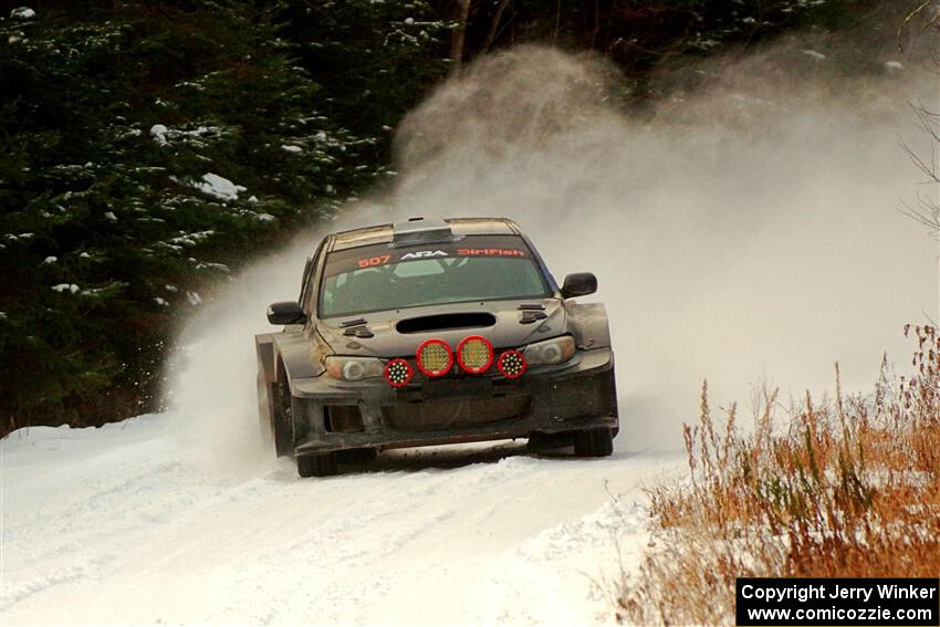 Daryl Bergen / Karl Bergen Subaru WRX STi on SS3.