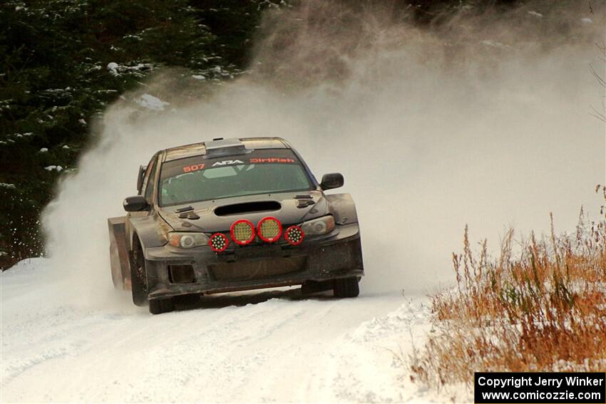 Daryl Bergen / Karl Bergen Subaru WRX STi on SS3.