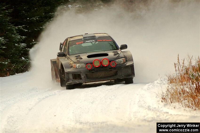 Daryl Bergen / Karl Bergen Subaru WRX STi on SS3.