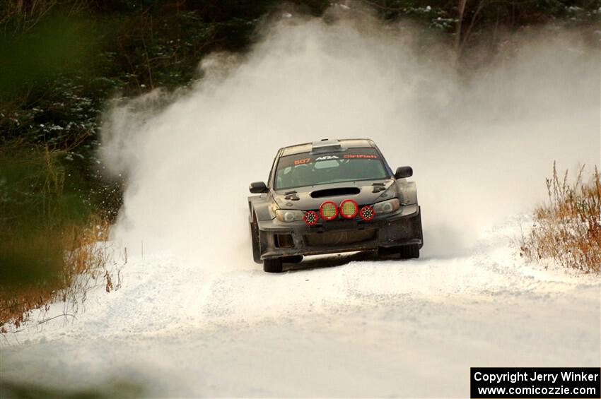 Daryl Bergen / Karl Bergen Subaru WRX STi on SS3.