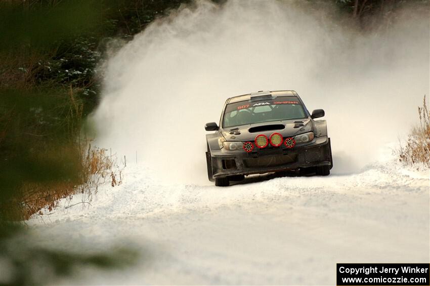 Daryl Bergen / Karl Bergen Subaru WRX STi on SS3.