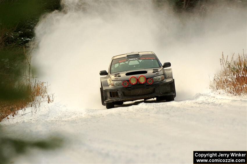 Daryl Bergen / Karl Bergen Subaru WRX STi on SS3.