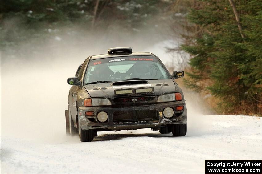 Jacob Kohler / Bill Codere Subaru Impreza on SS3.