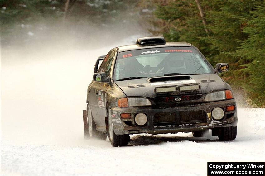 Jacob Kohler / Bill Codere Subaru Impreza on SS3.