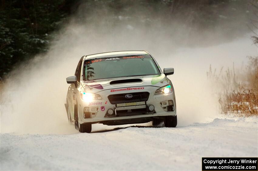 Jamey Randall / Geoff Youngdahl Subaru WRX on SS3.