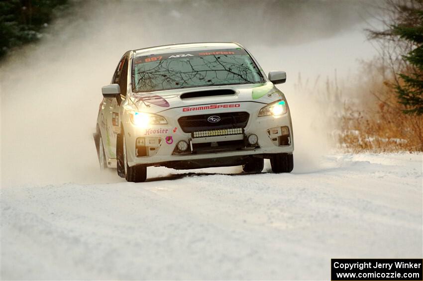 Jamey Randall / Geoff Youngdahl Subaru WRX on SS3.