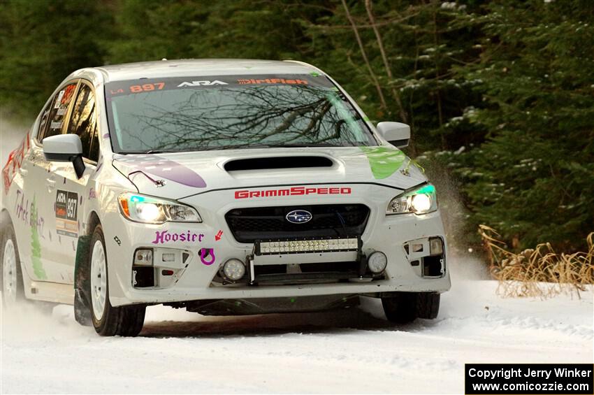 Jamey Randall / Geoff Youngdahl Subaru WRX on SS3.