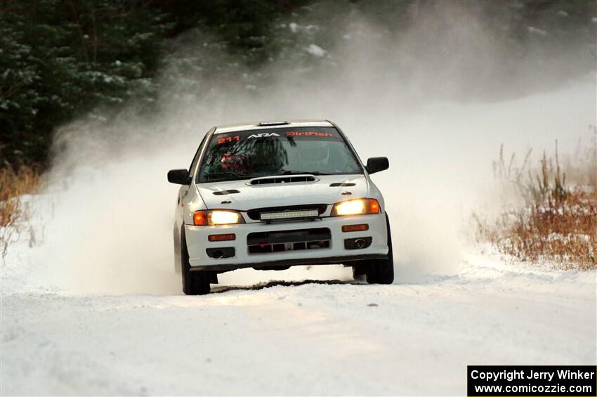 Jack Nelson / Jessica Nelson Subaru Impreza on SS3.