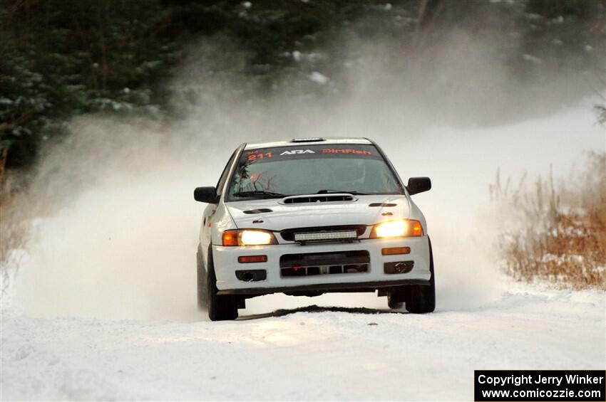 Jack Nelson / Jessica Nelson Subaru Impreza on SS3.