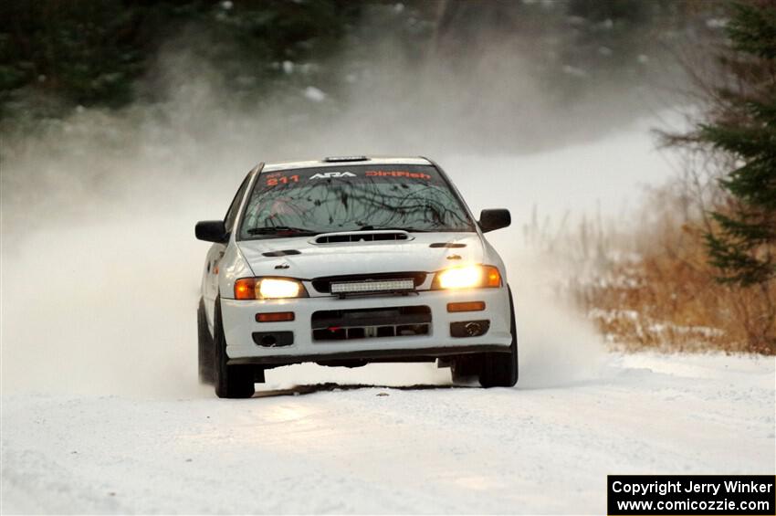 Jack Nelson / Jessica Nelson Subaru Impreza on SS3.