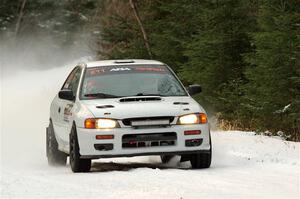 Jack Nelson / Jessica Nelson Subaru Impreza on SS3.