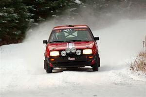 Nino Ortega / Neil CarlinSchauer VW GTI on SS3.