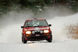 Nino Ortega / Neil CarlinSchauer VW GTI on SS3.