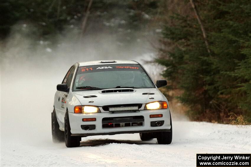 Jack Nelson / Jessica Nelson Subaru Impreza on SS3.