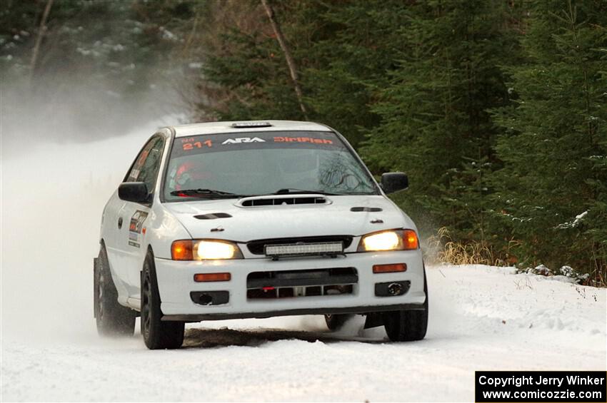 Jack Nelson / Jessica Nelson Subaru Impreza on SS3.