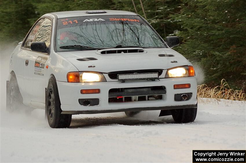 Jack Nelson / Jessica Nelson Subaru Impreza on SS3.