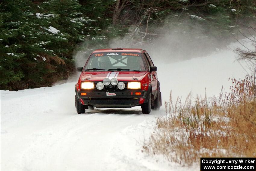 Nino Ortega / Neil CarlinSchauer VW GTI on SS3.