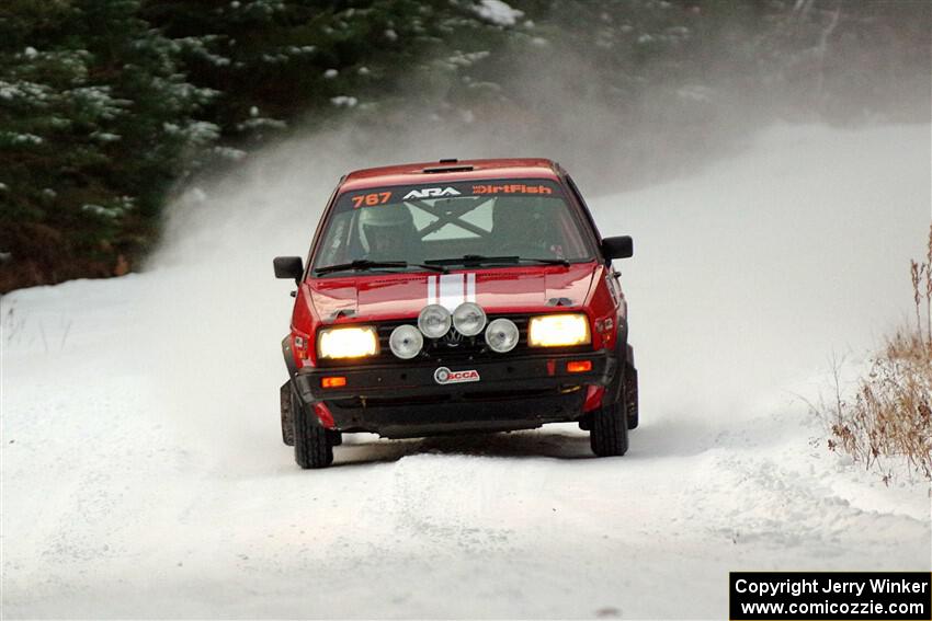 Nino Ortega / Neil CarlinSchauer VW GTI on SS3.