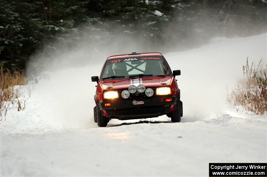 Nino Ortega / Neil CarlinSchauer VW GTI on SS3.