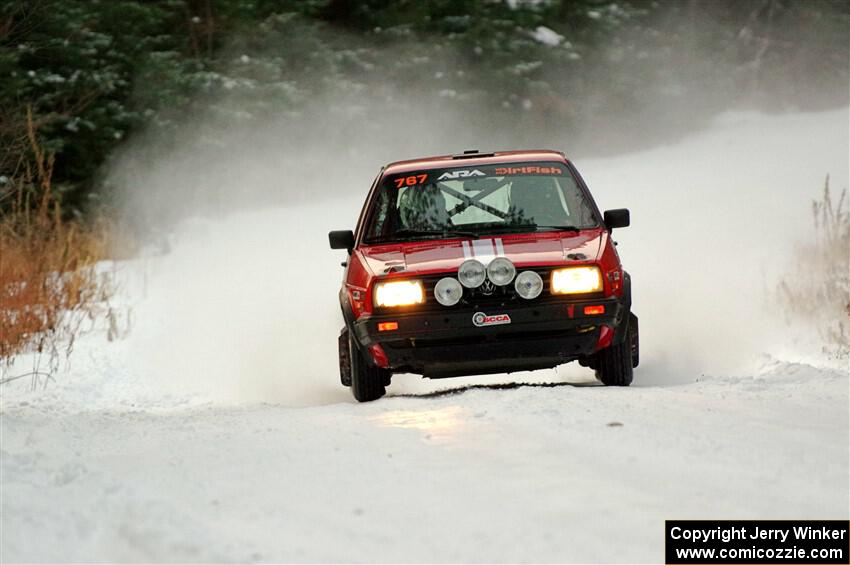 Nino Ortega / Neil CarlinSchauer VW GTI on SS3.