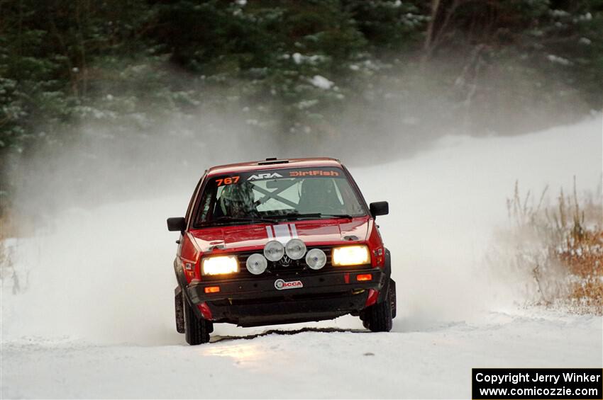 Nino Ortega / Neil CarlinSchauer VW GTI on SS3.